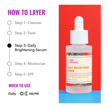 Daily Brightening Face Serum - 1 Fl Oz
